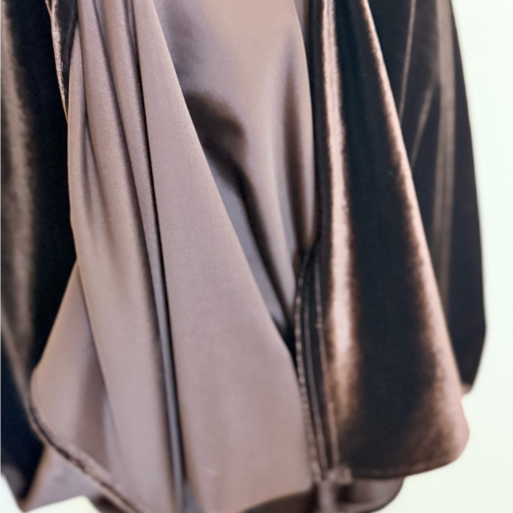 🌾 Rich Chocolate Brown Velvet Rabbit Rabbit Rabbit Maxi Dress - Picture 8 of 9